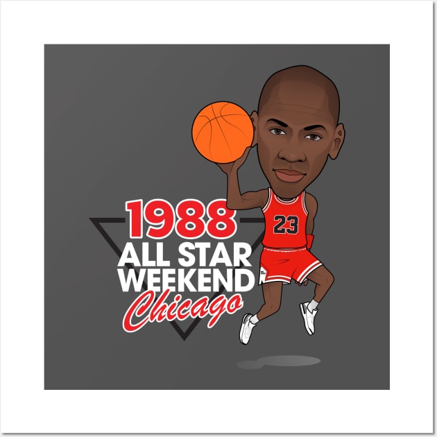 Michael Jordan 1988 All Star Weekend Wall Art by dbl_drbbl